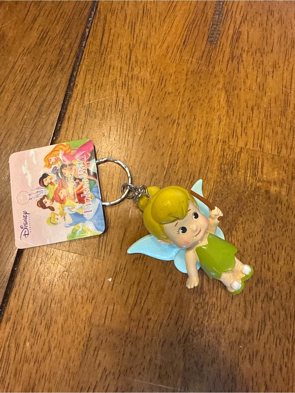 Disney Tinker Bell Key & Card Holder in Green with Light Blue Wings